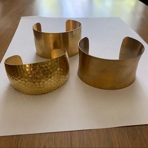 Brass Plated Cuff Bracelets